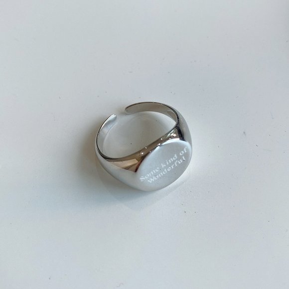 💕 LAST ONE some kind of wonderful Signet Ring Sterling Silver - Picture 10 of 11